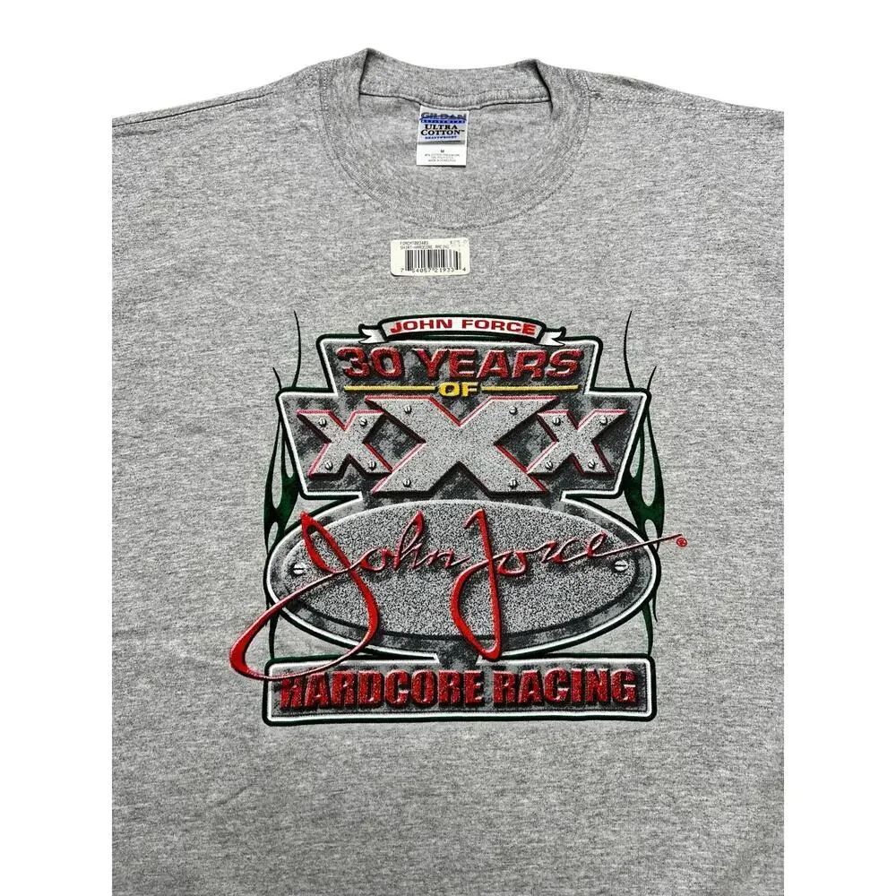 Vintage John Force 30 Years of HardCore Drag Racing Hot Rod Graphic T-shirt M - Picture 5 of 9